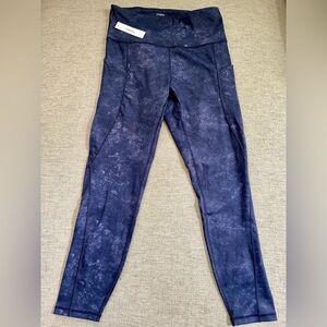 Ododos Medium Blue Tye Dye Leggings
